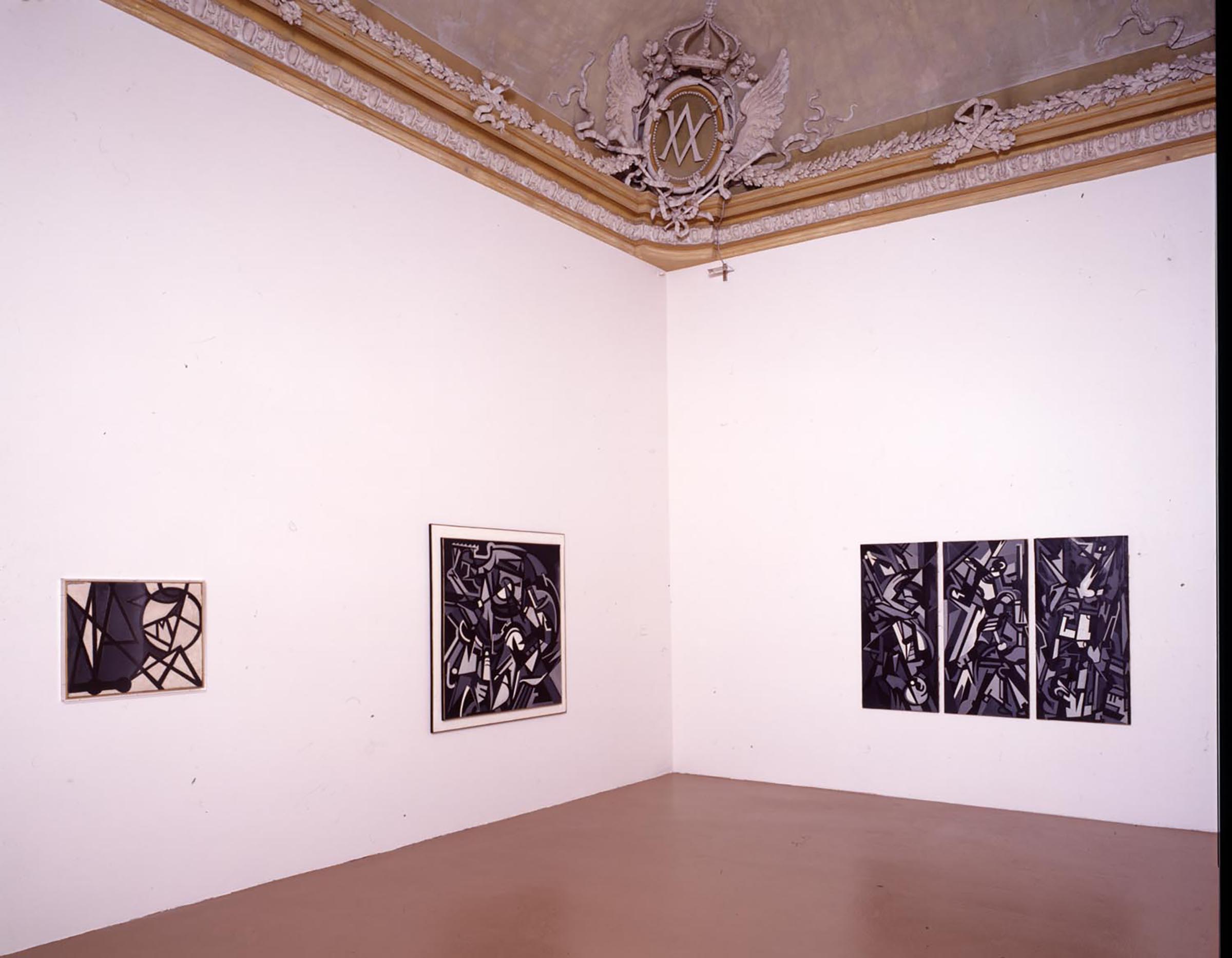 Emilio Vedova, Il mondo sulle punto, 1946; Europa, 1950 e Trittico della libertu00e0, 1950